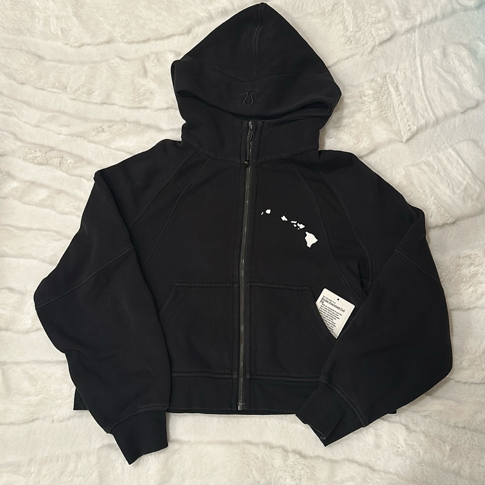 Lululemon 🖤 Black Scuba Zip Hoodie 🌺 Hawaii Islands Aloha limited edition - M/L